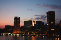 ボルチモアの夜景